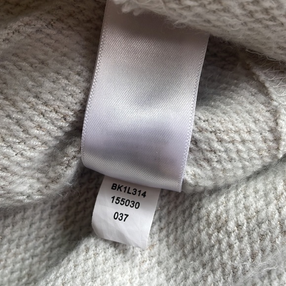 CUPIO cropped short sleeve funnel neck drawstring exposed seam metallic thread S - Picture 9 of 13